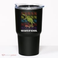 100 Days of School Cool Dinosaur Tumbler thumb 0