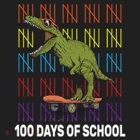 100 Days of School Cool Dinosaur Tumbler thumb 3