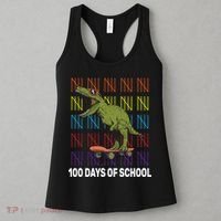 100 Days of School Cool Dinosaur Women's Tank Top thumb 3