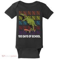 100 Days of School Cool Dinosaur Baby Bodysuit thumb 0