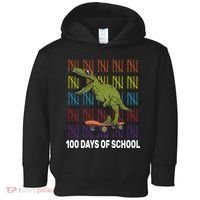 100 Days of School Cool Dinosaur Toddler Hoodie thumb 0