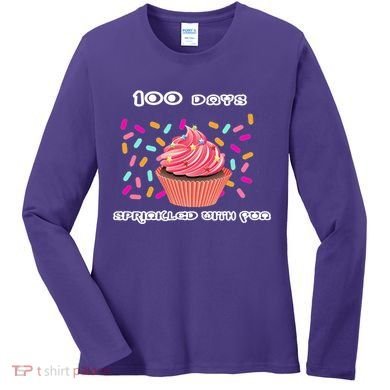 100 Days Of School Sprinkled With Fun Women's Long Sleeve Shirt
