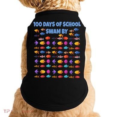100 Days Of School Swam By Fish Doggie Tank