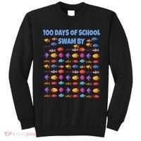 100 Days Of School Swam By Fish Sweatshirt thumb 0