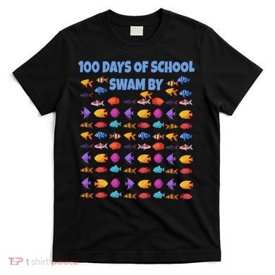 100 Days Of School Swam By Fish T-Shirt