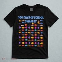 100 Days Of School Swam By Fish T-Shirt thumb 5