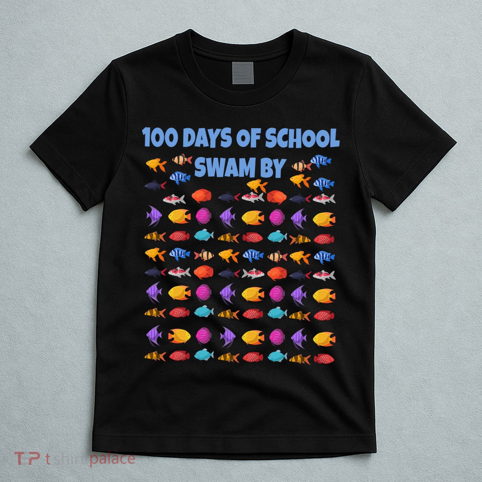 100 Days Of School Swam By Fish T-Shirt