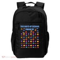 100 Days Of School Swam By Fish Backpack thumb 0