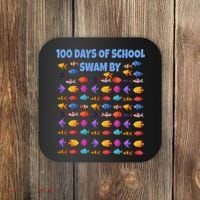 100 Days Of School Swam By Fish Coaster thumb 0