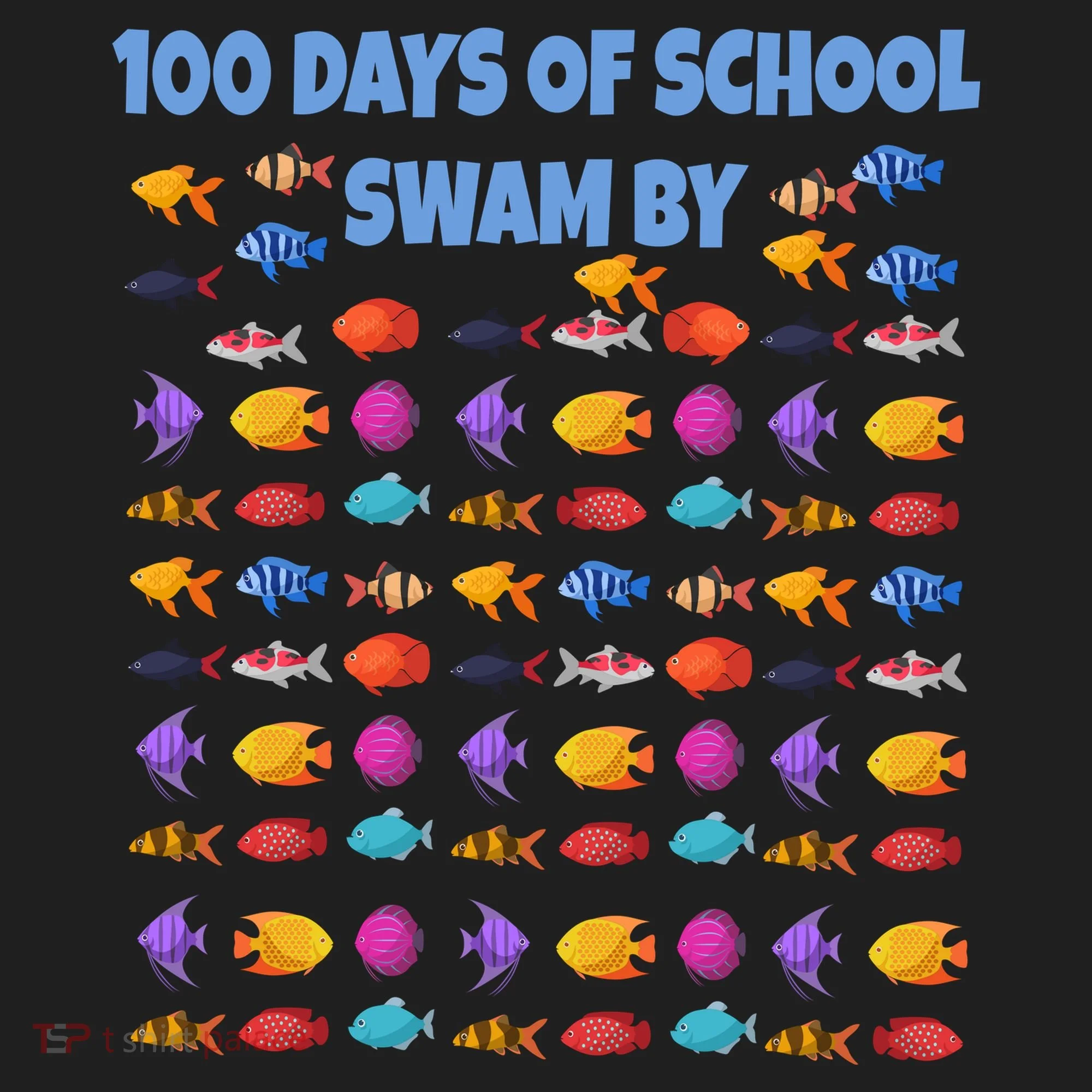 100 Days Of School Swam By Fish Hat