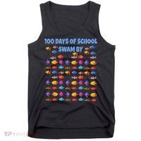 100 Days Of School Swam By Fish Tank Top thumb 0
