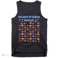 100 Days Of School Swam By Fish Tank Top thumb 0