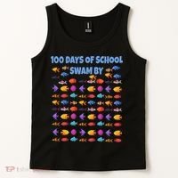 100 Days Of School Swam By Fish Tank Top thumb 2