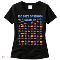 100 Days Of School Swam By Fish Women's T-Shirt thumb 0