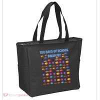 100 Days Of School Swam By Fish Tote Bag thumb 2