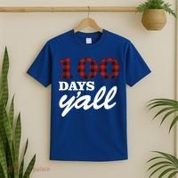 100 Days Of School Y'all T-Shirt thumb 2