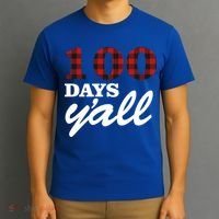 100 Days Of School Y'all T-Shirt thumb 3