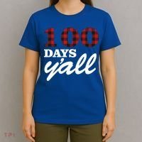 100 Days Of School Y'all T-Shirt thumb 4