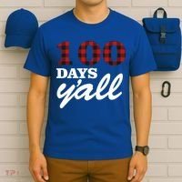 100 Days Of School Y'all T-Shirt thumb 6