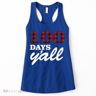 100 Days Of School Y'all Women's Tank Top