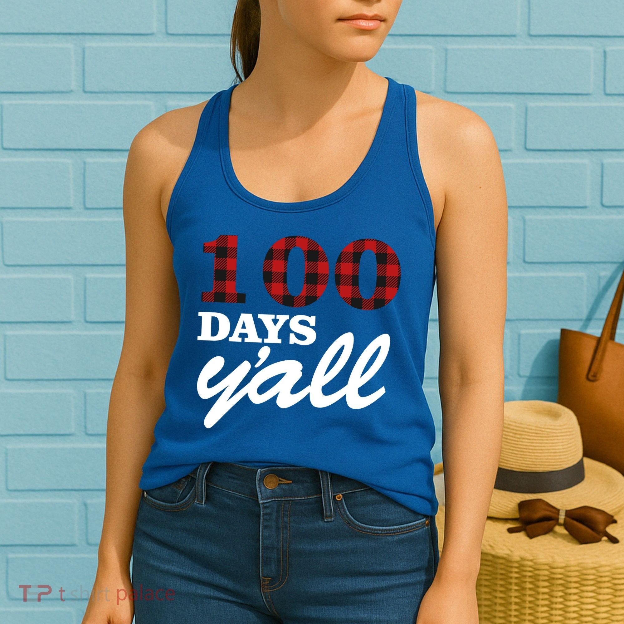100 Days Of School Y'all Women's Tank Top