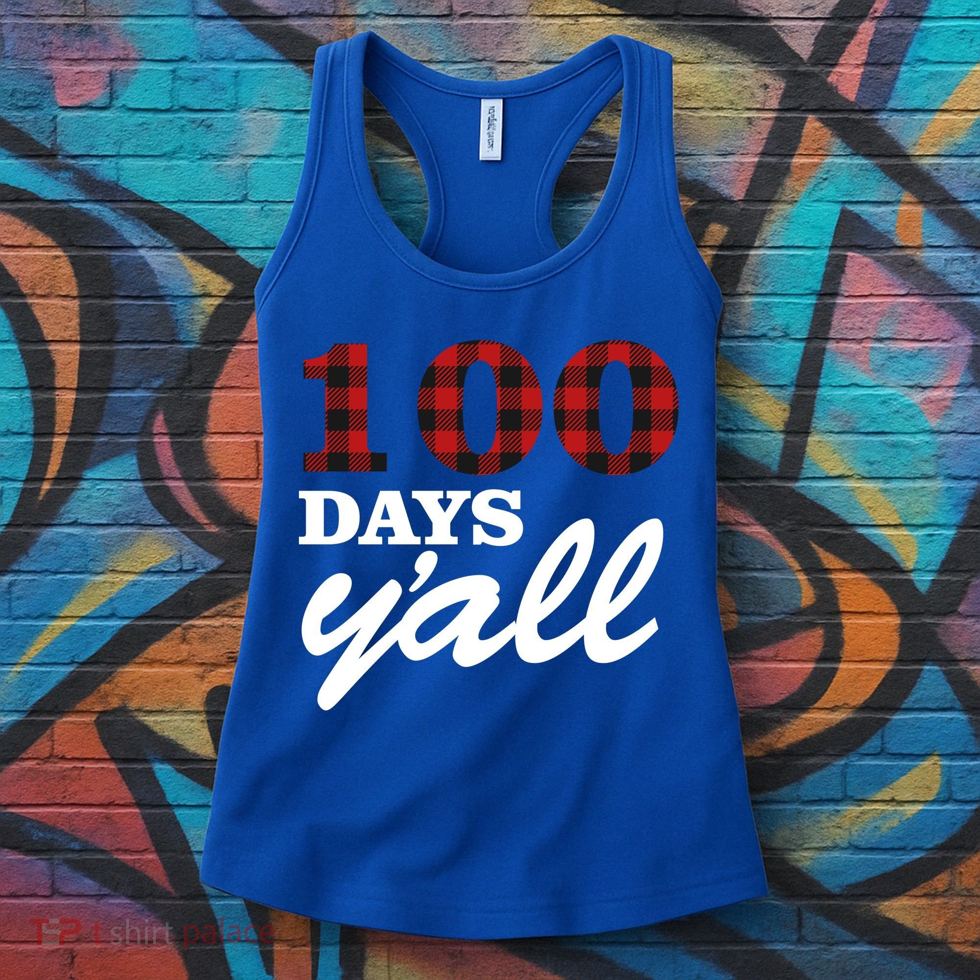 100 Days Of School Y'all Women's Tank Top