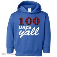 100 Days Of School Y'all Toddler Hoodie thumb 0