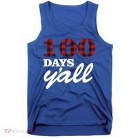 100 Days Of School Y'all Tank Top thumb 0