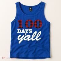 100 Days Of School Y'all Tank Top thumb 2