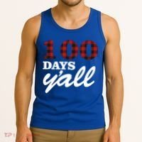 100 Days Of School Y'all Tank Top thumb 3