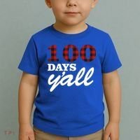 100 Days Of School Y'all Toddler T-Shirt thumb 2