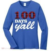100 Days Of School Y'all Women's Long Sleeve Shirt thumb 0