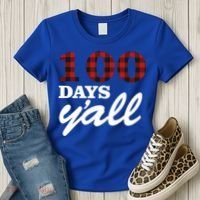 100 Days Of School Y'all Women's T-Shirt thumb 3