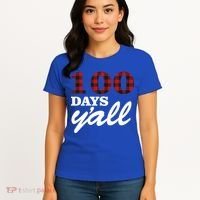 100 Days Of School Y'all Women's T-Shirt thumb 4