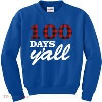 100 Days Of School Y'all Kids Sweatshirt thumb 0