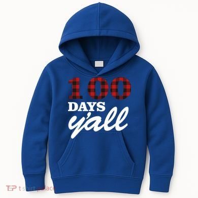 100 Days Of School Y'all Kids Hoodie