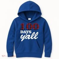 100 Days Of School Y'all Kids Hoodie thumb 0