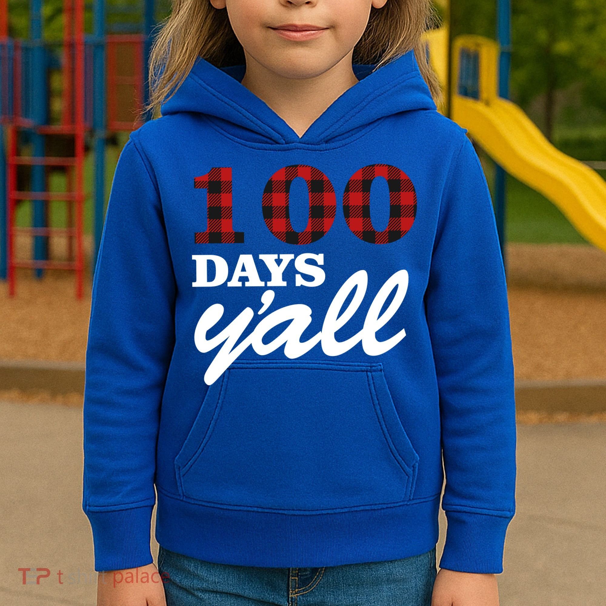 100 Days Of School Y'all Kids Hoodie