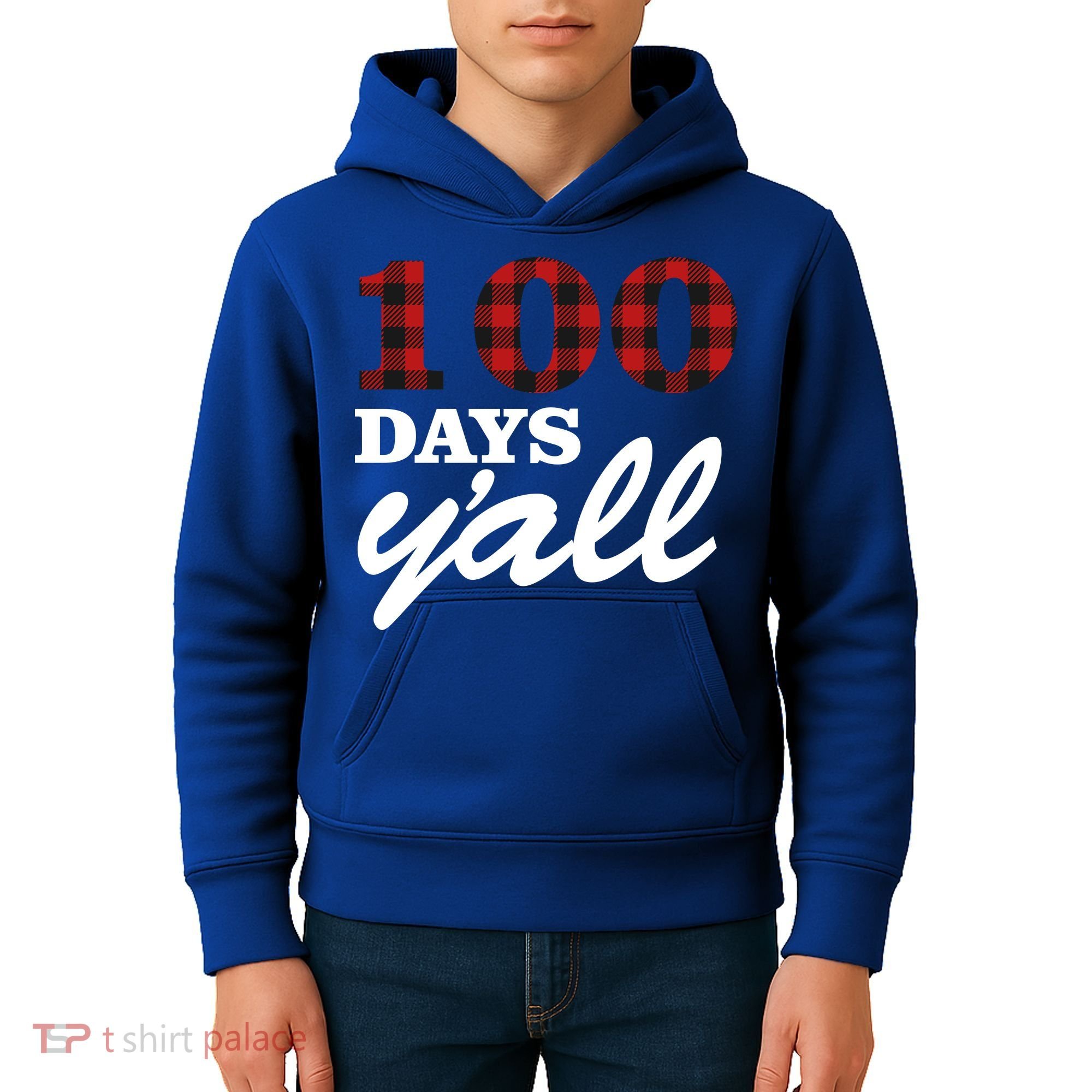 100 Days Of School Y'all Kids Hoodie