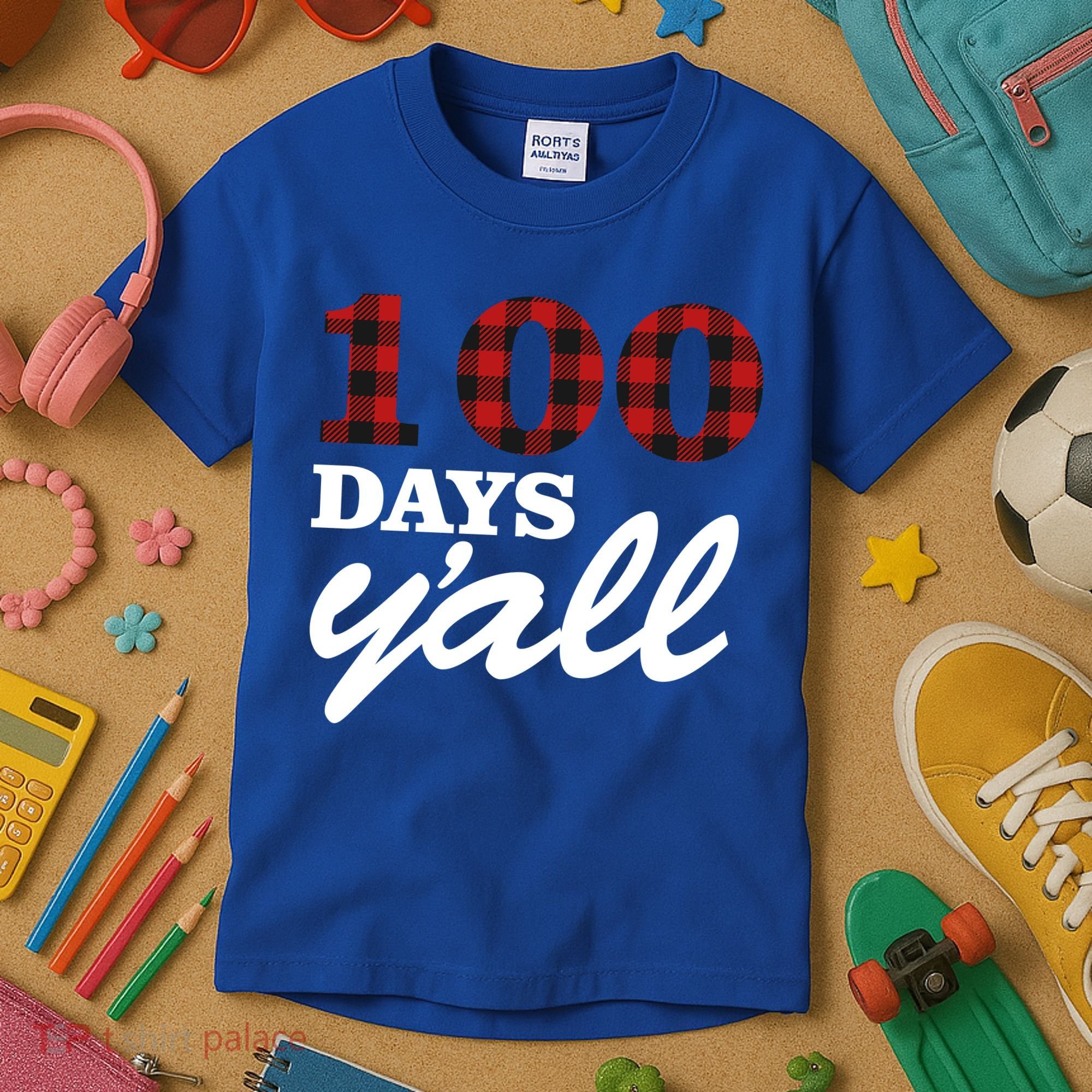 100 Days Of School Y'all Kids T-Shirt
