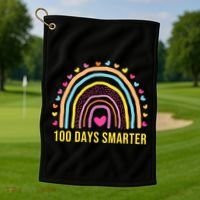 100 Days Smarter Golf Towel thumb 1