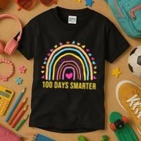 100 Days Smarter Kids T-Shirt thumb 3