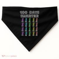 100 Days Smarter 100th Day Of School USA-Made Doggie Bandana thumb 0