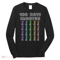 100 Days Smarter 100th Day Of School Long Sleeve Shirt thumb 0