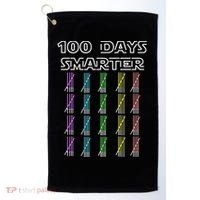100 Days Smarter 100th Day Of School Golf Towel thumb 0