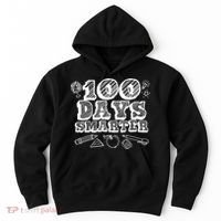 100 Days Smarter Funny 100 Days Of School Hoodie thumb 0