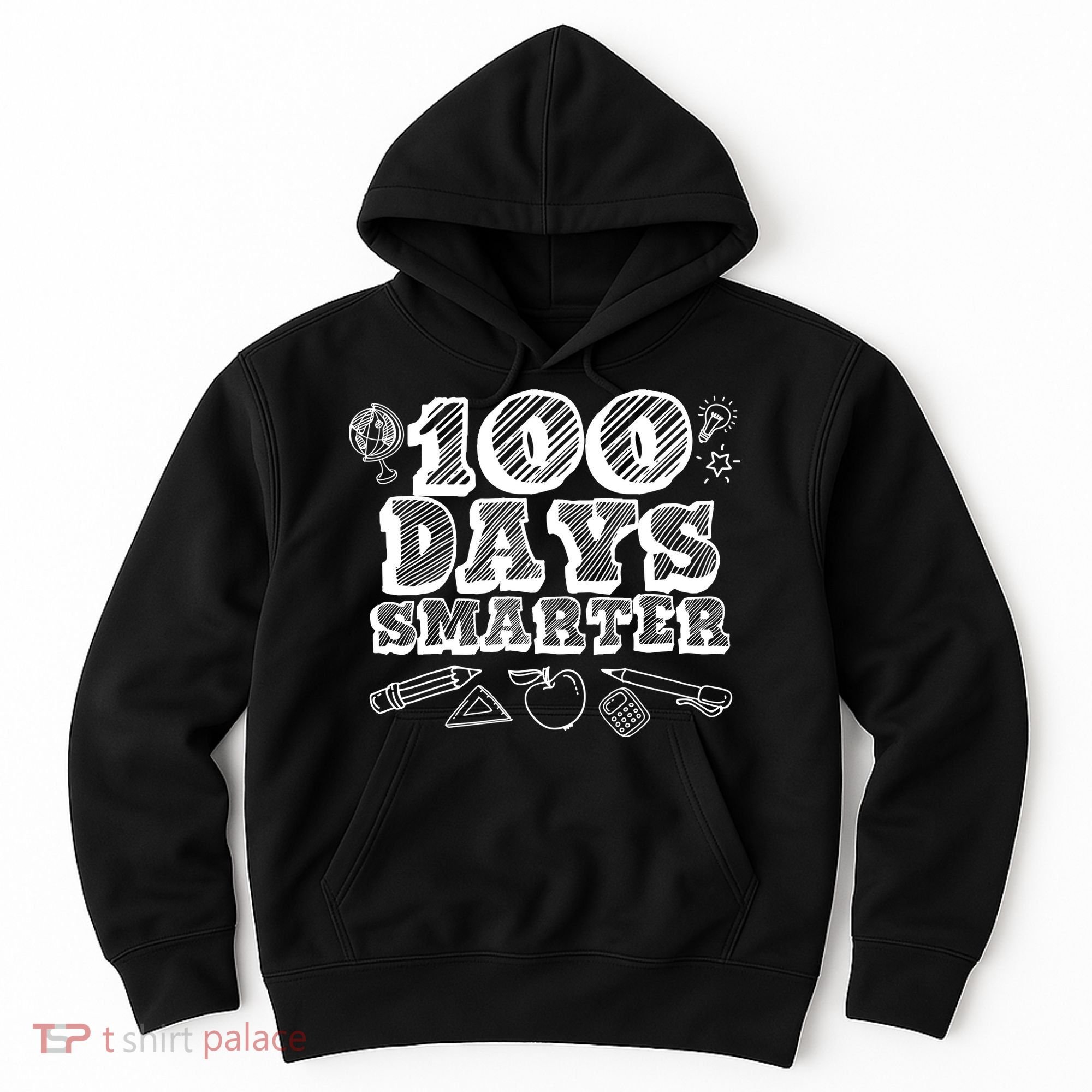 100 Days Smarter Funny 100 Days Of School Hoodie
