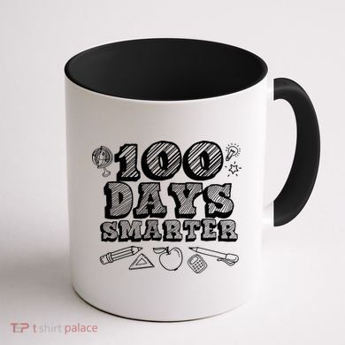 100 Days Smarter Funny 100 Days Of School Coffee Mug back