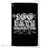 100 Days Smarter Funny 100 Days Of School Golf Towel thumb 0
