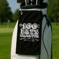 100 Days Smarter Funny 100 Days Of School Golf Towel thumb 2